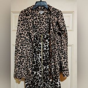2 Piece Leopard Print Very Soft Sweater and Dress Size Small And 2
